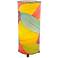 Eangee Cylinder Multi-Color Cocoa Leaves Uplight Table Lamp