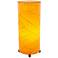 Eangee Cylinder Orange Cocoa Leaves Uplight Table Lamp