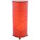 Eangee Cylinder Red Cocoa Leaves Uplight Accent Table Lamp