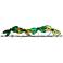 Eangee Dragonflies On A Wire 28" Wide Green Metal Wall Decor