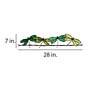 Eangee Dragonflies On A Wire 28" Wide Green Metal Wall Decor