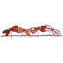 Eangee Dragonflies On A Wire 28" Wide Red Metal Wall Decor