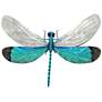 1_Eangee Dragonfly 12"W White and Aqua Capiz Shell Wall Decor