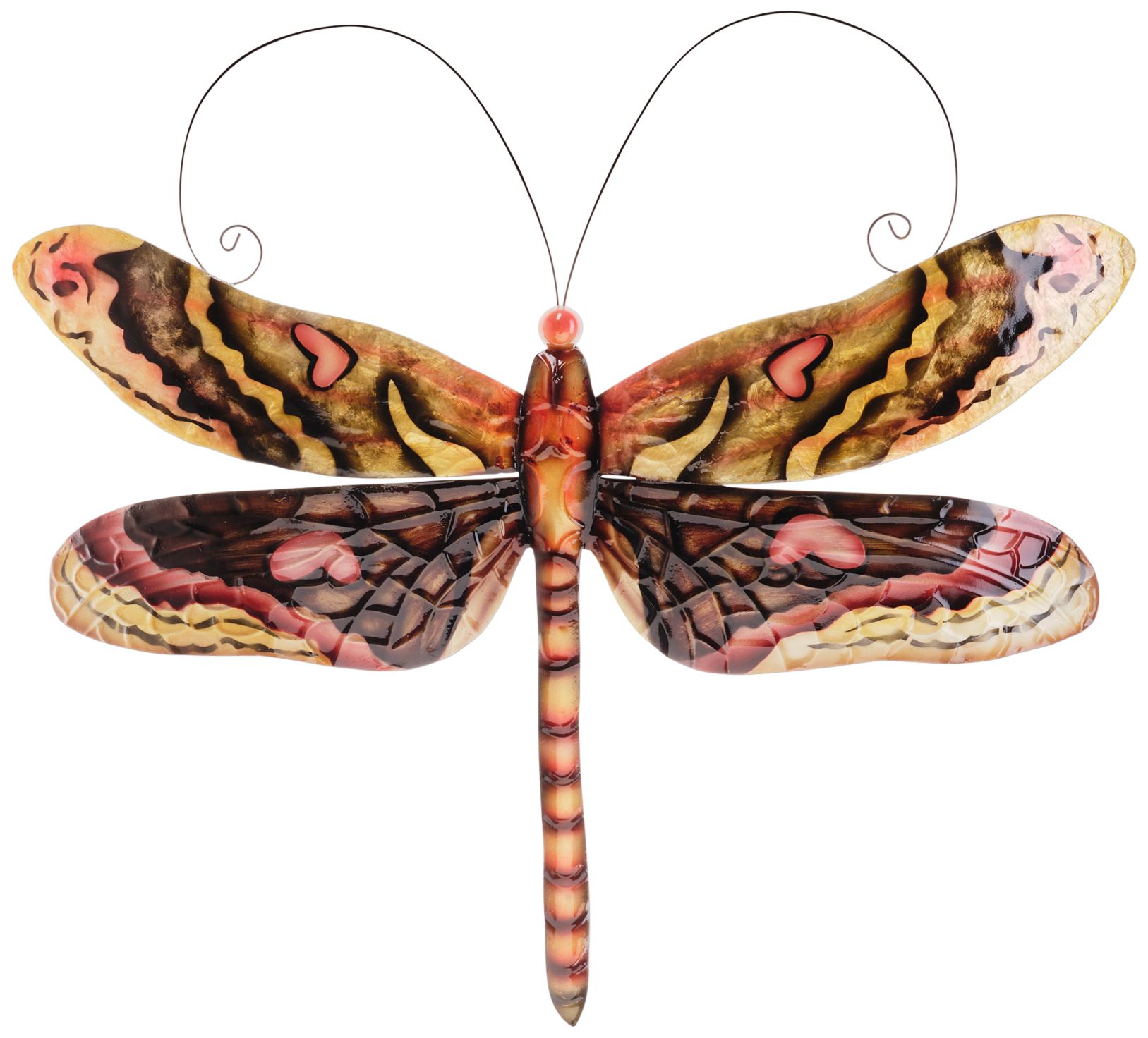 Eangee Dragonfly 14" Wide Brown Capiz Shell Wall Decor