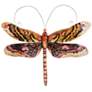 Eangee Dragonfly 14" Wide Brown Capiz Shell Wall Decor