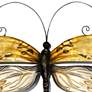 2_Eangee Dragonfly 14"W Honey Yellow Capiz Shell Wall Decor more views