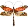 2_Eangee Dragonfly 14"W Multi-Color Red Capiz Shell Wall Decor