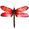 Eangee Dragonfly 14"W Red and Black Capiz Shell Wall Decor