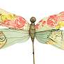 Eangee Dragonfly 17"W Pink and Blue Capiz Shell Wall Decor