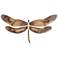 Eangee Dragonfly 20" Wide Earth-Toned Capiz Shell Wall Decor