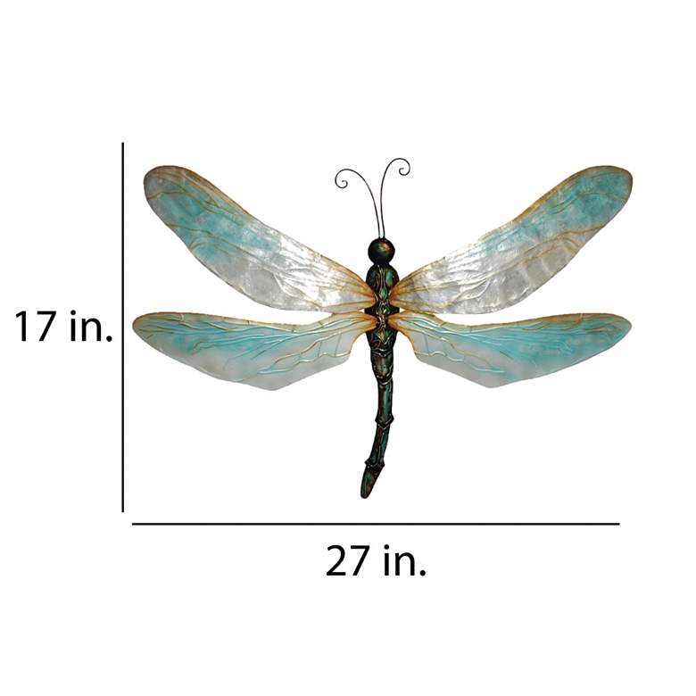 Image 4 Eangee Dragonfly Wall Decor Large Pearl more views