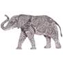 Eangee Elephant 17" Wide Gray Capiz Shell Wall Decor