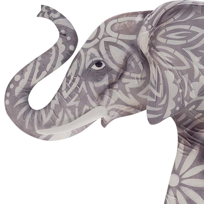 Image 3 Eangee Elephant 17" Wide Gray Capiz Shell Wall Decor more views