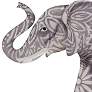 Eangee Elephant 17" Wide Gray Capiz Shell Wall Decor