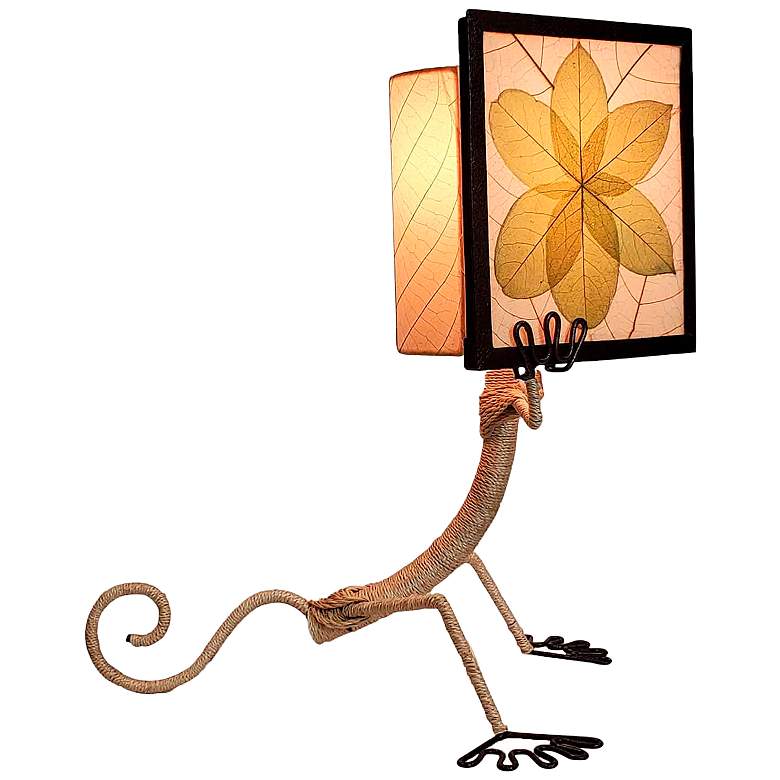 Image 2 Eangee Enlightened Gecko Green Table Lamp