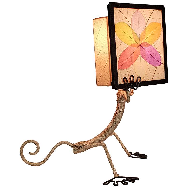 Image 2 Eangee Enlightened Gecko Multi-Colored Table Lamp