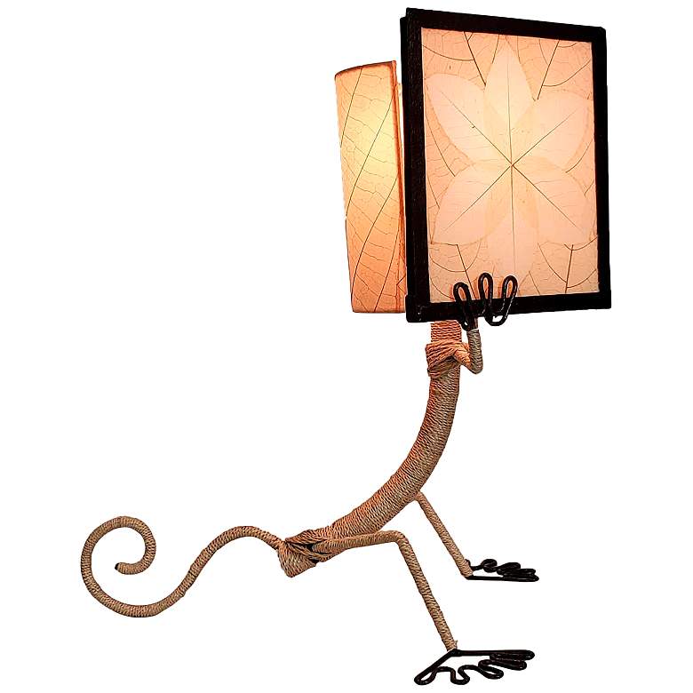 Image 2 Eangee Enlightened Gecko Natural Table Lamp