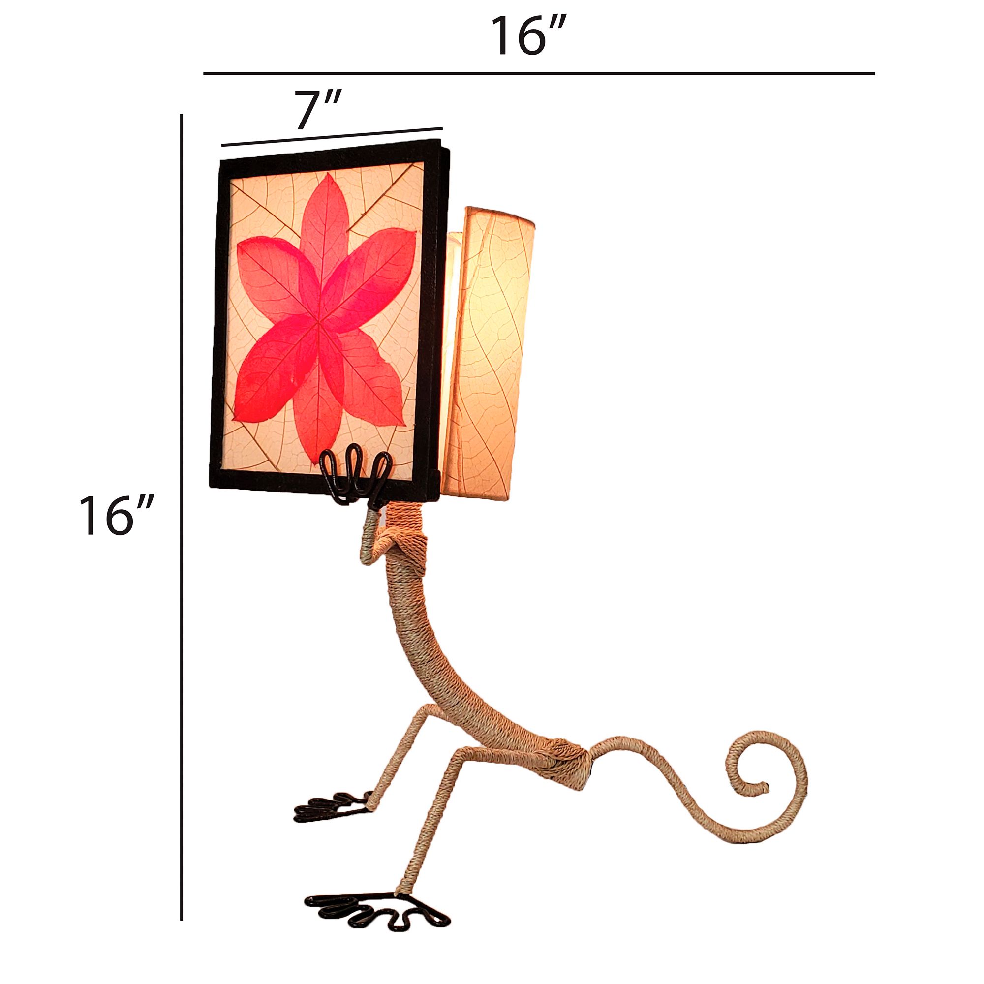 Image 3 Eangee Enlightened Gecko Red Table Lamp more views