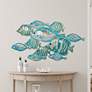 1_Eangee Fish Rustic Wall Decor Giant Sea Blue