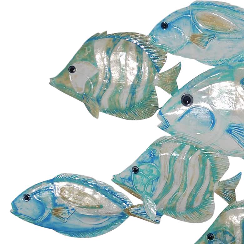 Image 3 Eangee Fish Rustic Wall Decor Giant Sea Blue more views