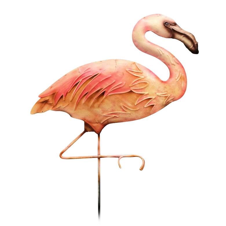 Image 1 Eangee Flamingo 24" High Decorative Garden Stake