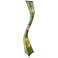 Eangee Flow 72" High Green Cocoa Leaves Giant Tower Floor Lamp