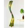 1_Eangee Flow 72" High Green Cocoa Leaves Giant Tower Floor Lamp