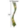 4_Eangee Flow 72" High Green Cocoa Leaves Giant Tower Floor Lamp more views