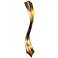 Eangee Flow 72" high Multi-Color Cocoa Leaves Giant Tower Floor Lamp