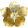 Eangee Flower 11" High Gold Capiz Shell Wall Decor
