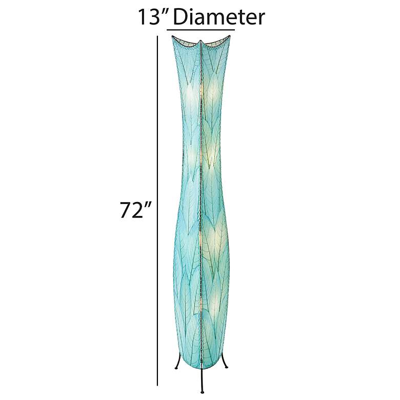 Image 4 Eangee Flowerbud Giant Sea Blue Cocoa Leaves Floor Lamp more views