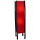 Eangee Fortune 48" High Red Cocoa Leaves Square Floor Lamp