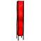 Eangee Fortune 72" High Red Cocoa Leaves Square Floor Lamp