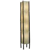 Eangee Fortune Tower Natural Cocoa Leaves 72&quot; Floor Lamp
