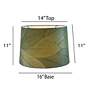 3_Eangee Green Cocoa Leave Drum Lamp Shade 14x16x11 (Spider) more views
