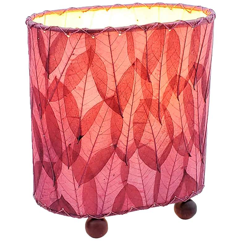 Image 2 Eangee Guyabano 9" High Purple Mini Uplight Accent Table Lamp