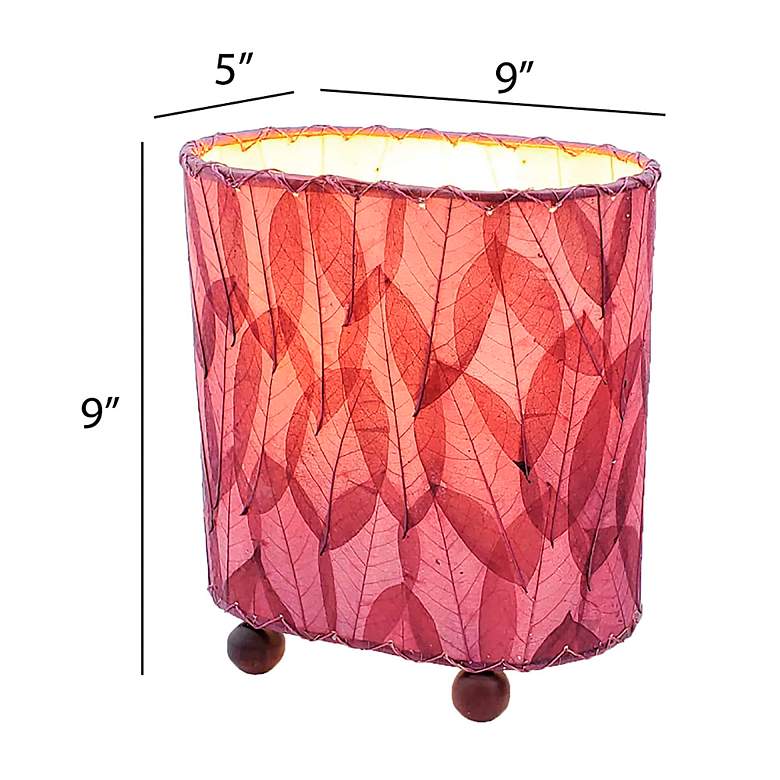 Image 5 Eangee Guyabano 9" High Purple Mini Uplight Accent Table Lamp more views