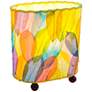 2_Eangee Guyabano 9" Multi-Color Natural Cocoa Ceaf Accent Table Lamp
