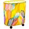 Eangee Guyabano 9" Multi-Color Natural Cocoa Ceaf Accent Table Lamp