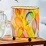 1_Eangee Guyabano 9" Multi-Color Natural Cocoa Ceaf Accent Table Lamp