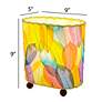 6_Eangee Guyabano 9" Multi-Color Natural Cocoa Ceaf Accent Table Lamp more views