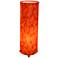 Eangee Guyabano Leaves Red Cylinder Table Lamp