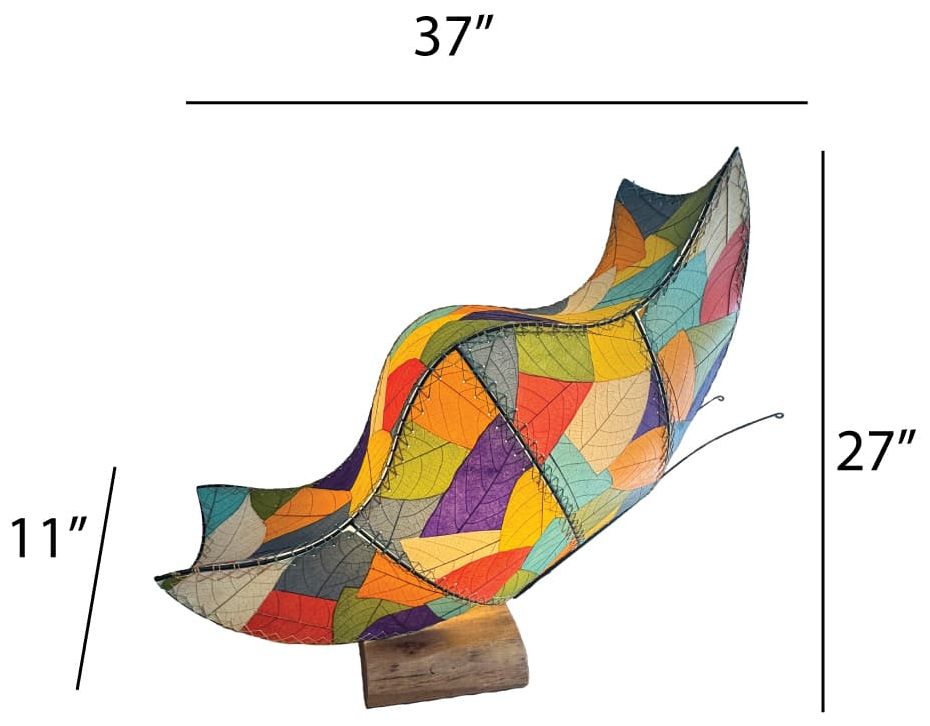 Image 3 Eangee Home Design Butterfly Large Table Lamp Multi more views