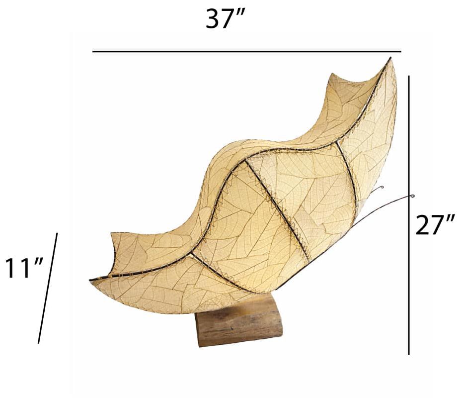 Image 3 Eangee Home Design Butterfly Large Table Lamp Natural more views