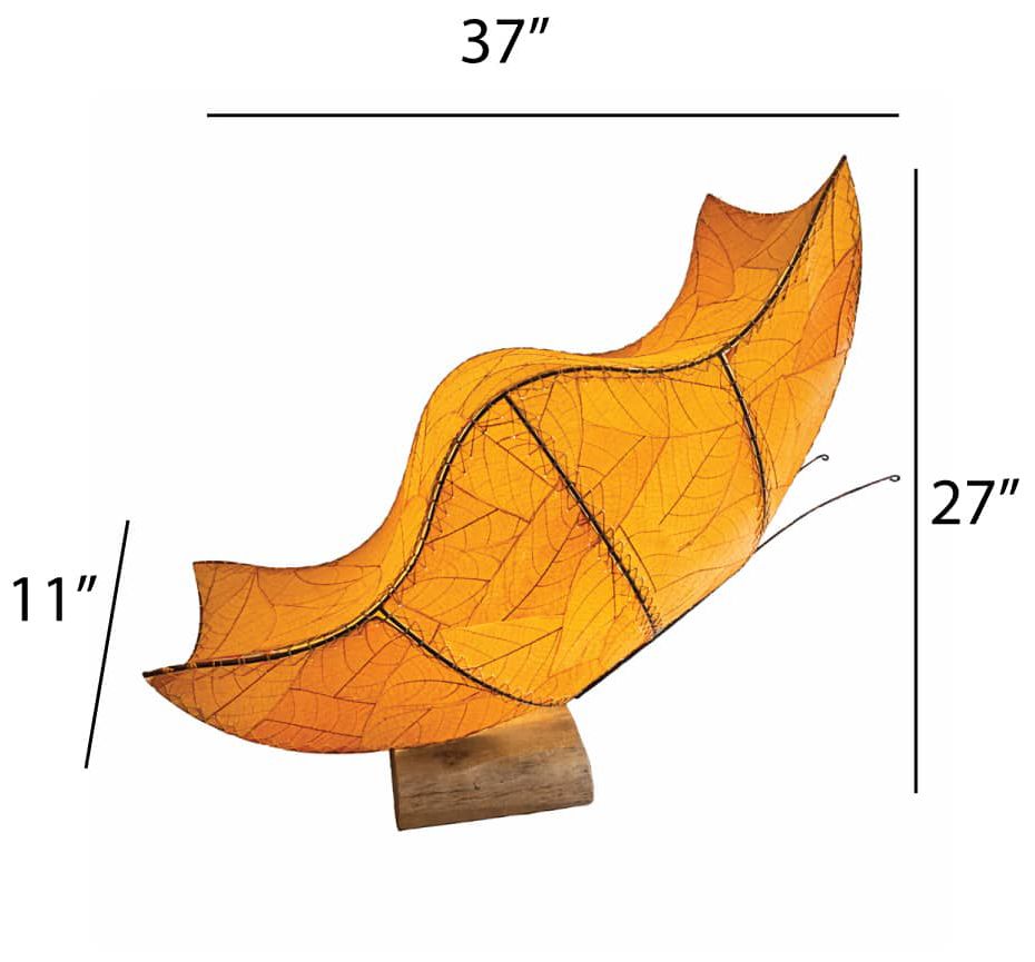 Image 3 Eangee Home Design Butterfly Large Table Lamp Orange more views