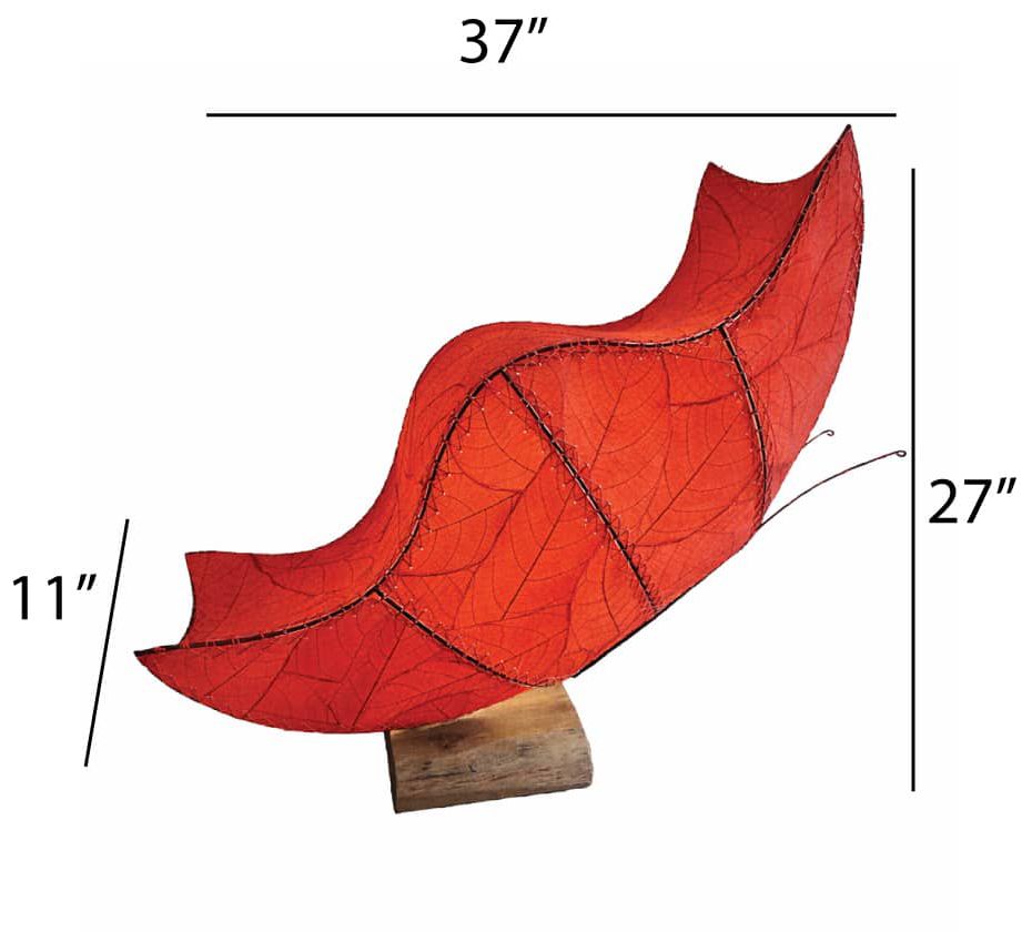 Image 3 Eangee Home Design Butterfly Large Table Lamp Red more views