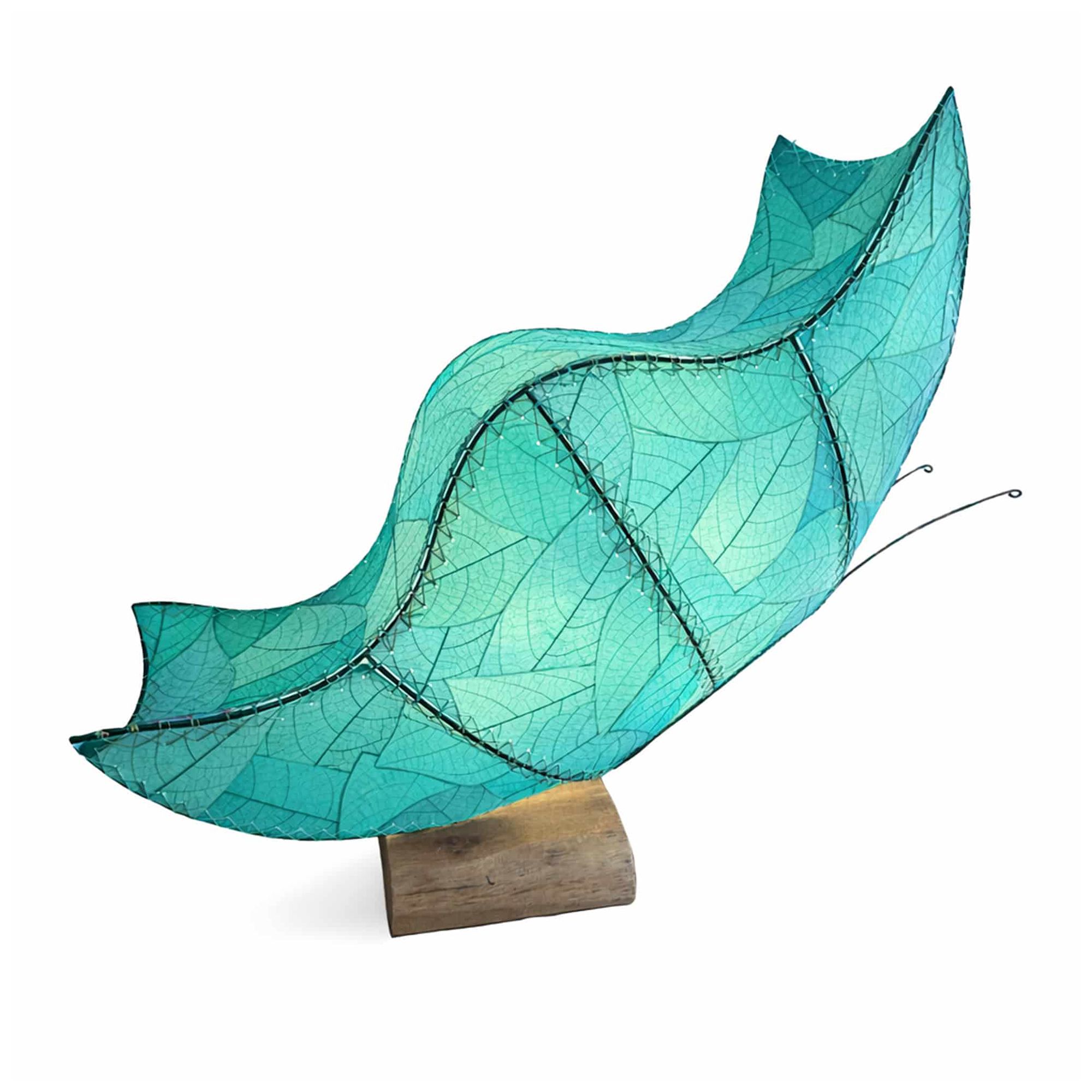 Image 4 Eangee Home Design Butterfly Large Table Lamp Sea Blue more views
