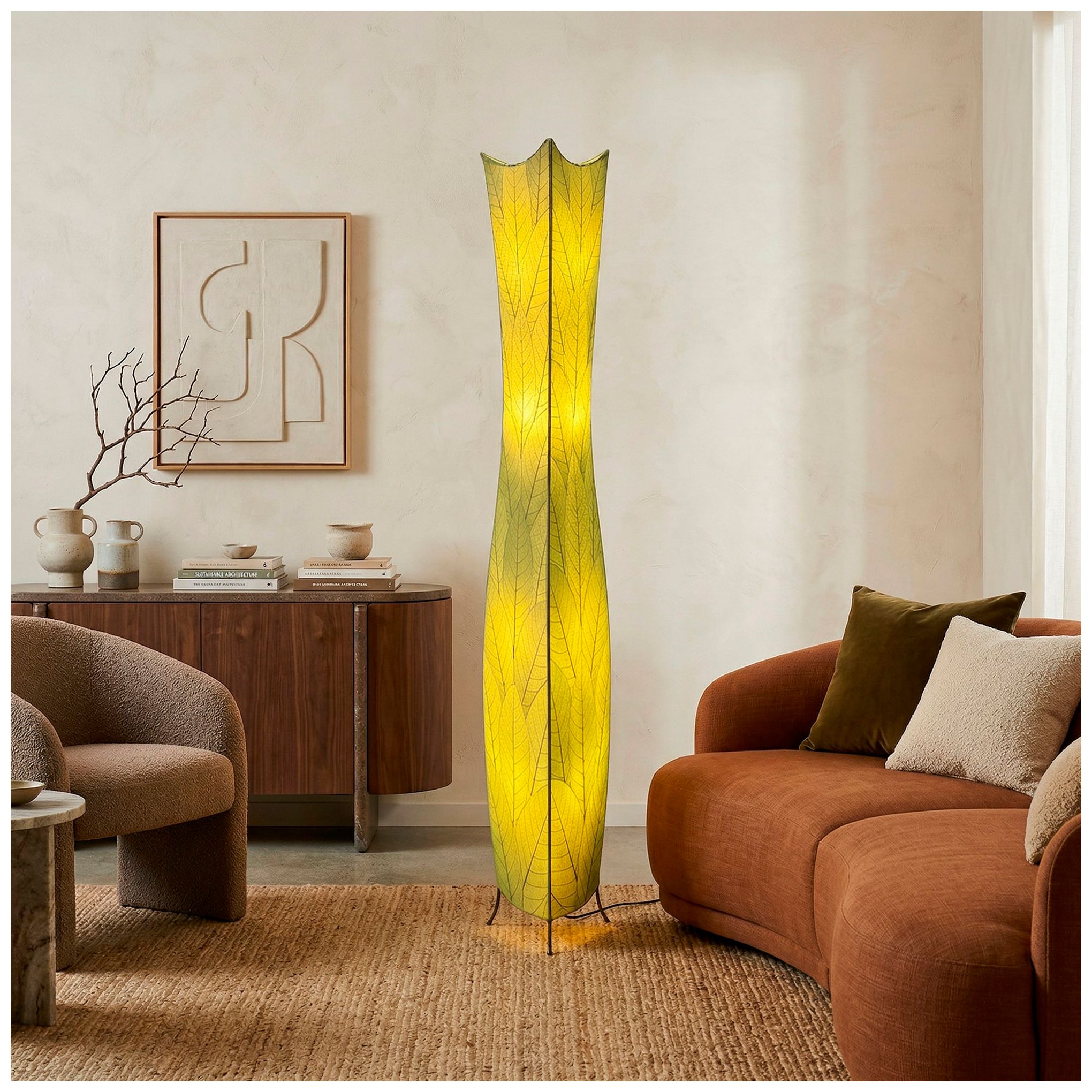 Image 3 Eangee Home Design Flowerbud 72 In Green 4 Light Floor Lamp more views