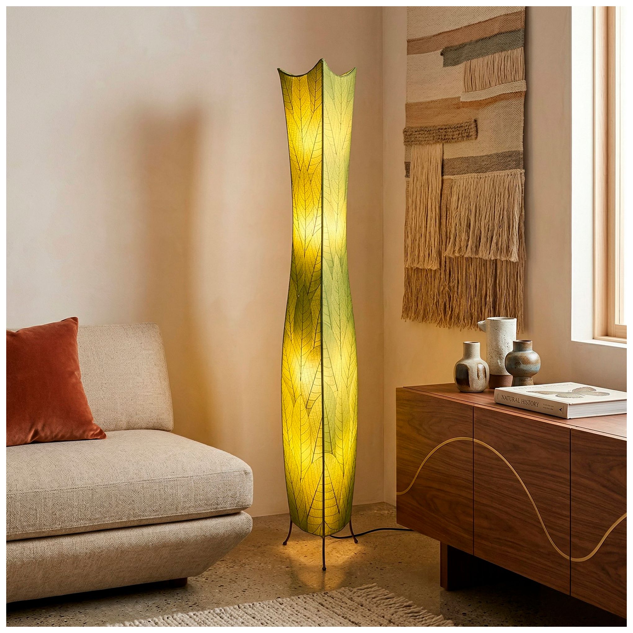 Image 4 Eangee Home Design Flowerbud 72 In Green 4 Light Floor Lamp more views