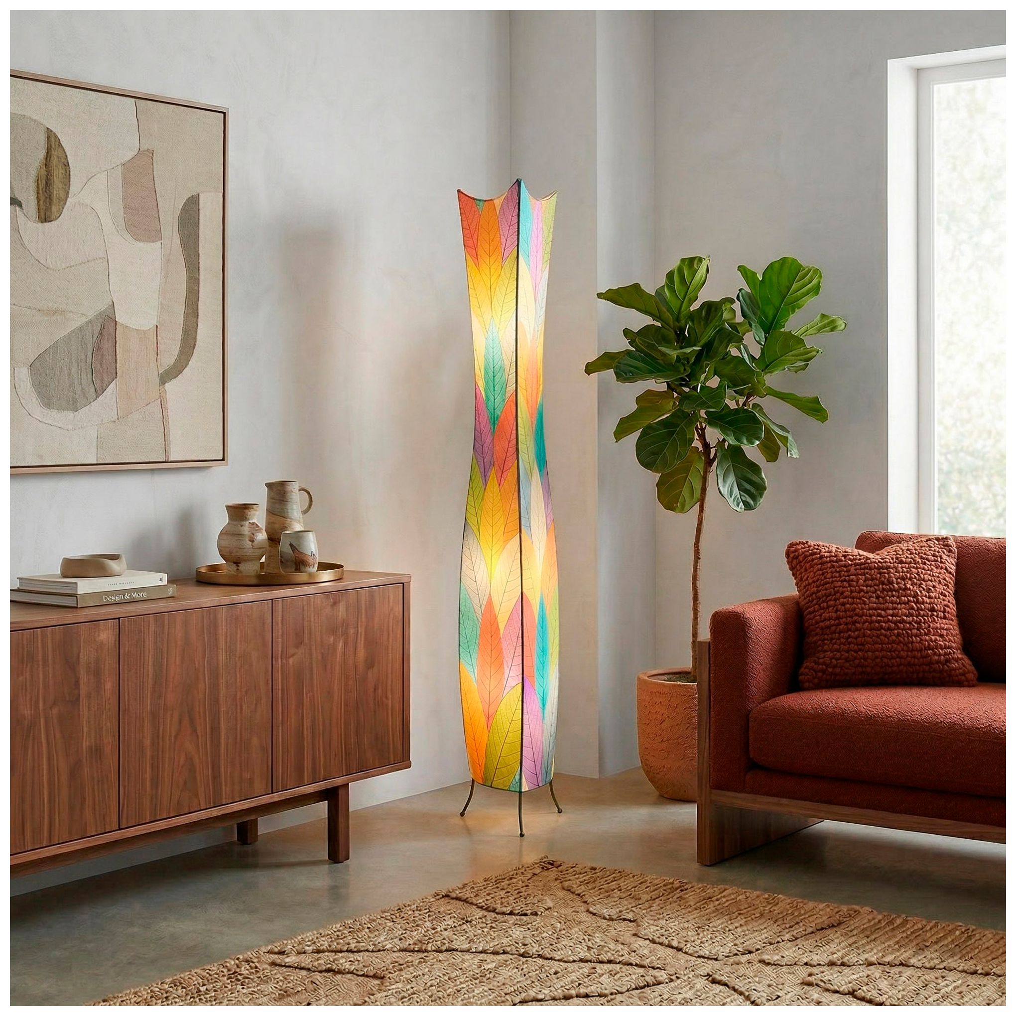 Image 3 Eangee Home Design Flowerbud 72 In Multi Color 4 Light Floor Lamp more views